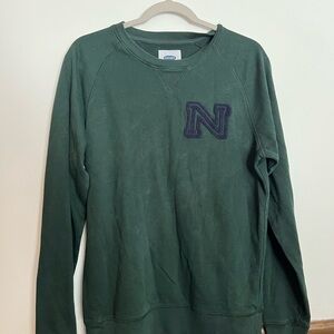Old Navy Dark Green Crewneck Sweater with Logo